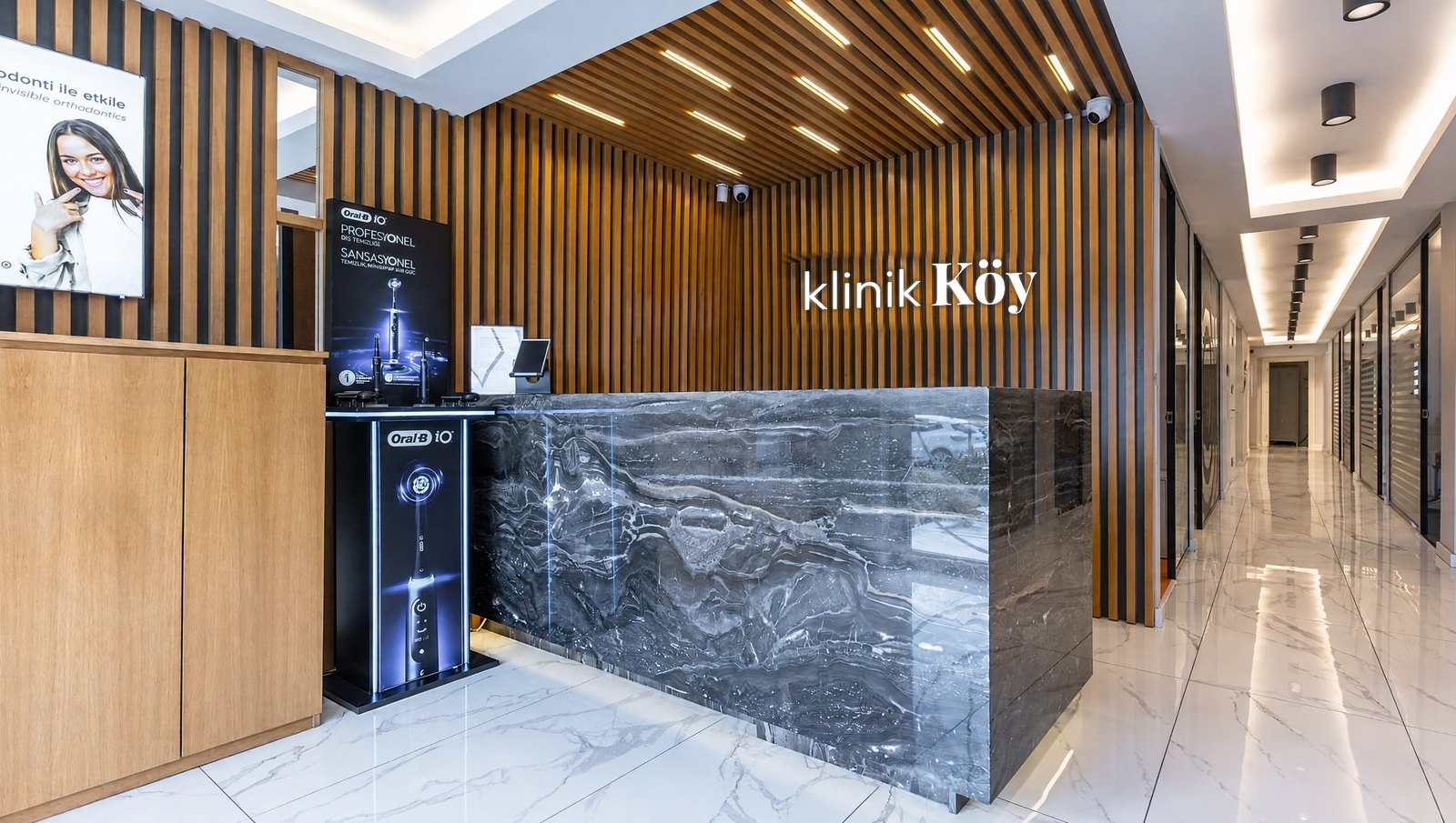 klinik Köy Ağız ve Diş Sağlığı Polikliniği karşılama alanı